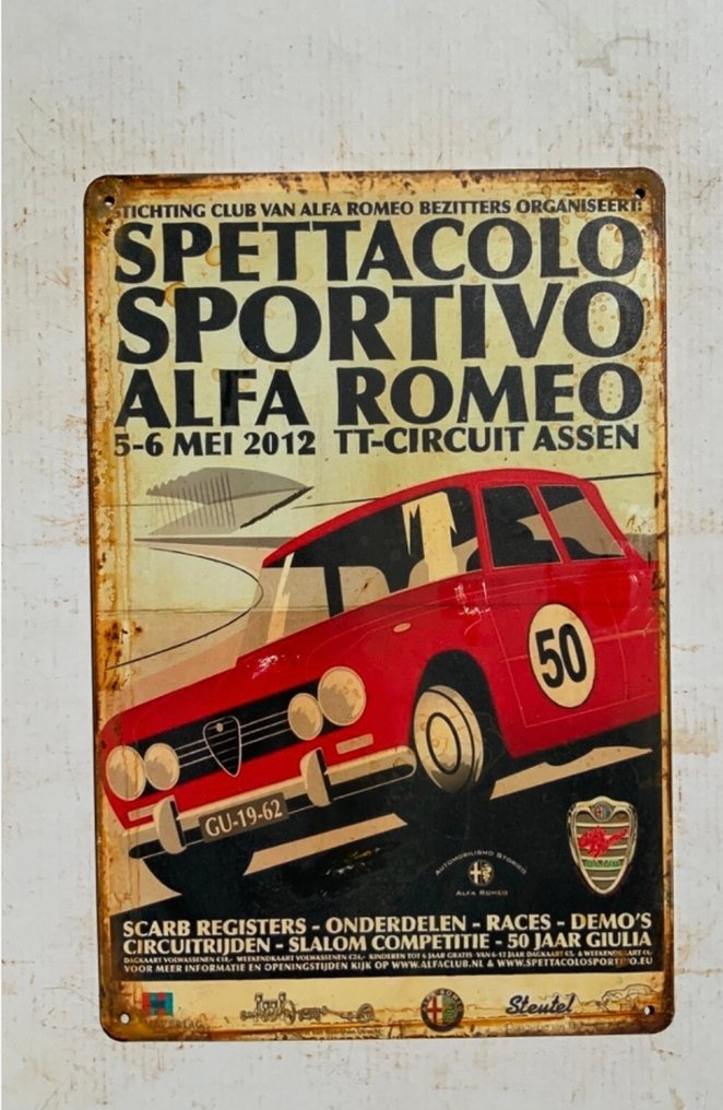 Due Targhe in metallo - Insegna pubblicitaria (2) - Metallo #1.0