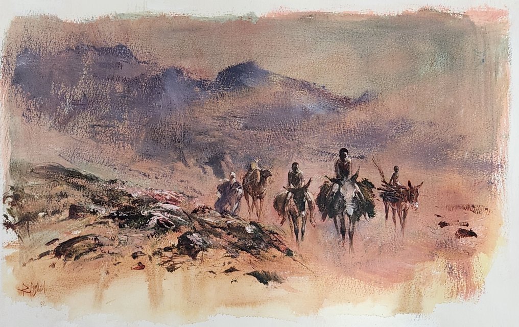 Follet, René - 1 Original drawing - A dos d’ane - 1992 #4.3