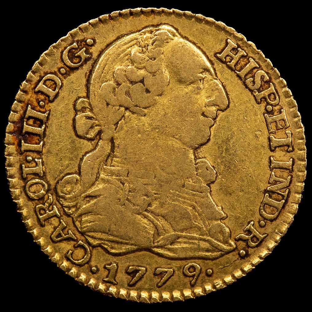 Espanha. Carlos III. 1 Escudo 1779 - Madrid PJ (Sem preço de reserva) #1.0