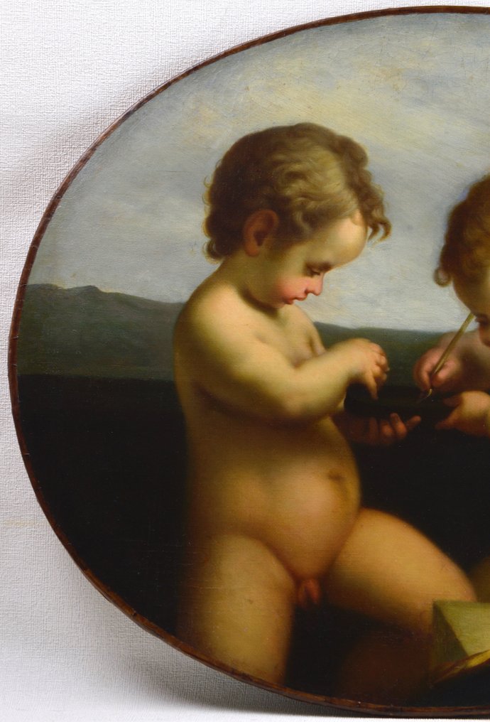 École Française (XIX) - Suiveur de Le Corrège - Deux amours #1.0