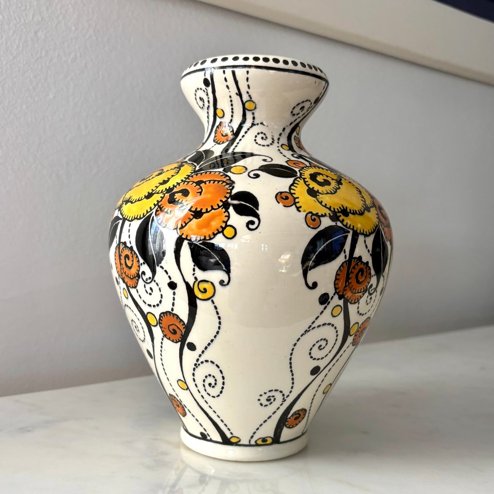 Boch Frères - Charles Catteau - Vase  - Creamware #1.0