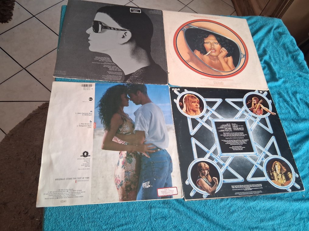 Marc Bolan and T. Rex  & Sweet & Lou Reed - 4x LPs / rock  - glamrock - Multiple titles - LP Albums (multiple items) - 1974 #1.0