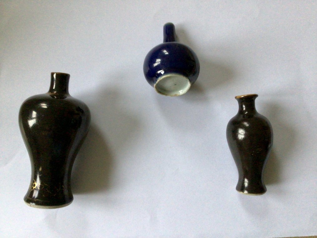 花瓶 - 瓷器 - 中國 - 清朝（1644-1911） - 瓷器小花瓶中国  (沒有保留價) #2.1