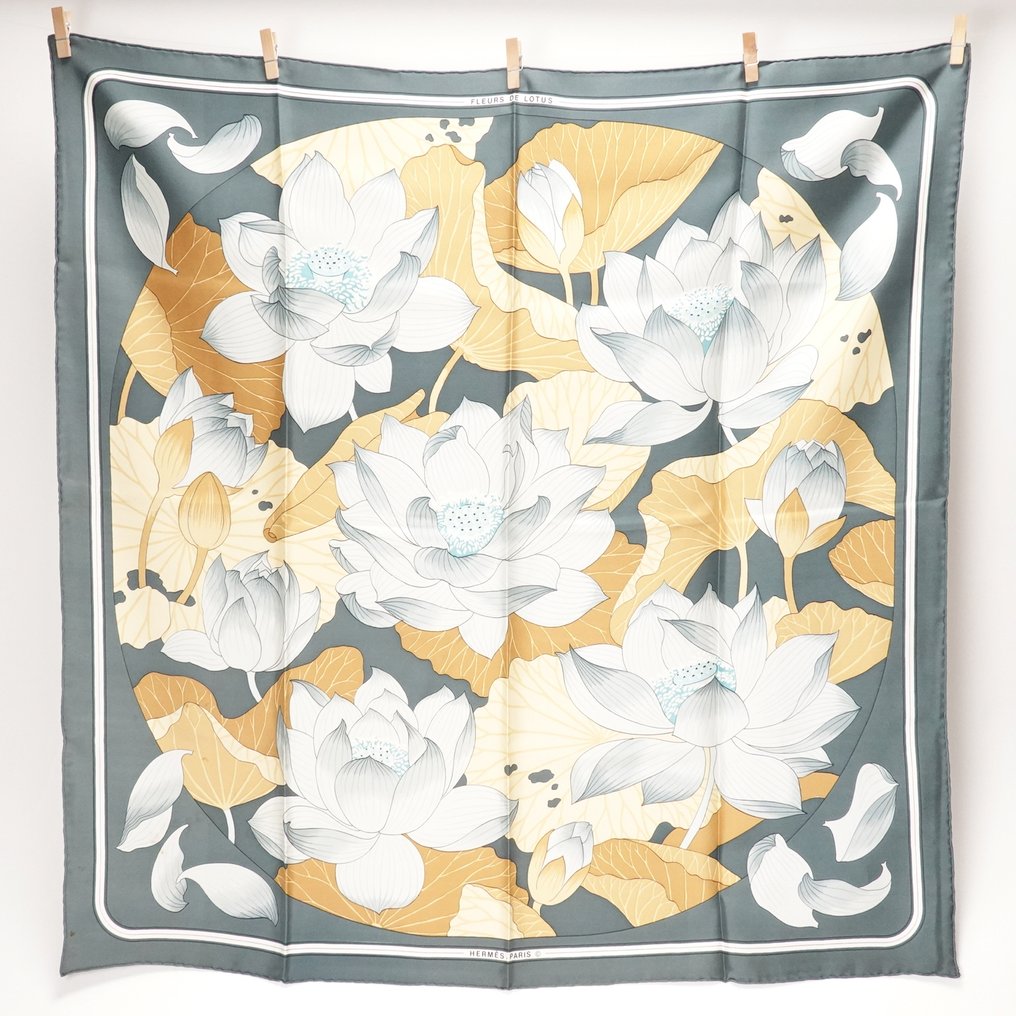 Hermès - Fleurs de lotus - 围巾 #1.0