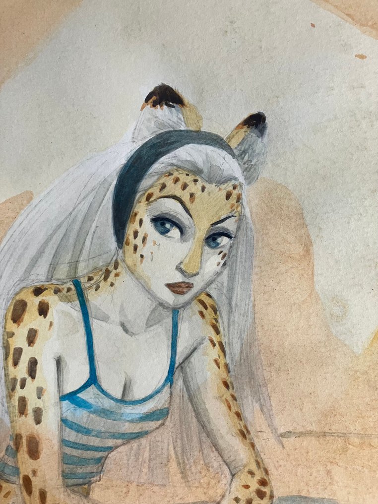 Reculé, Henri - 1 Original colour drawing - Jack Wolfgang - Antoinette - 2018 #1.0