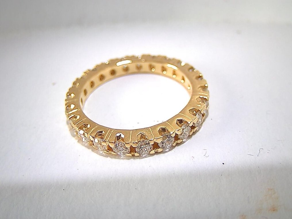 戒指 - 18 克拉 黃金 -  1.15ct. tw. 鉆石 (天然)  - 无限爱 #3.2