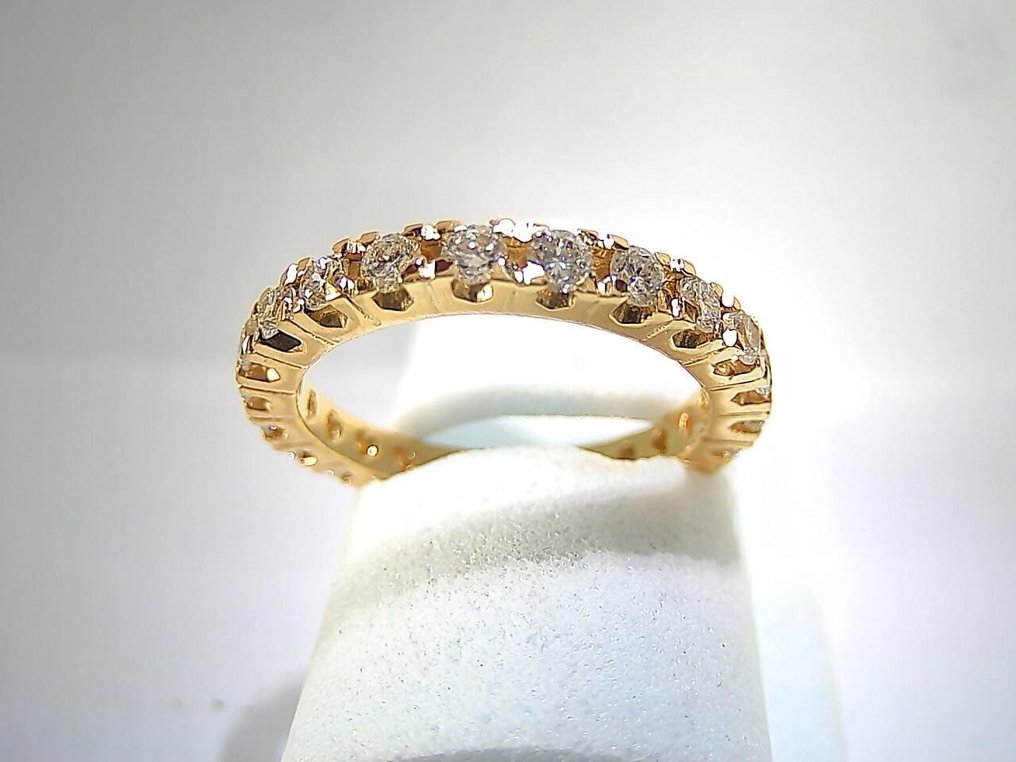 戒指 - 18 克拉 黃金 -  1.15ct. tw. 鉆石 (天然)  - 无限爱 #4.3