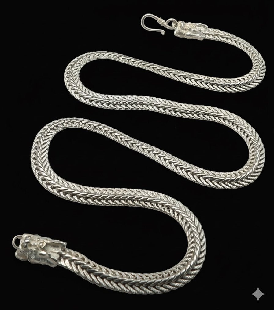 Collare di protezione - Draghi imperiali - Talismano di sovranità, fortuna e forza - Catenina #1.0