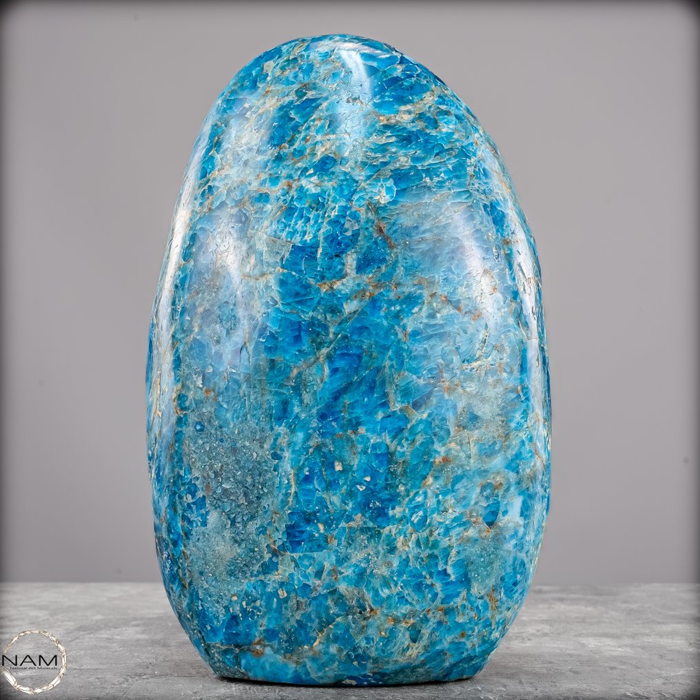 天然天蓝色磷灰石 自由形式- 2745.31 g #2.1