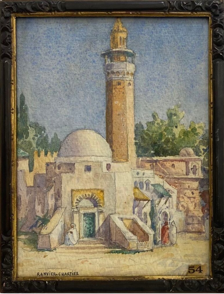 Lucie Ranvier-Chartier (1867–1932) - Mosque In Tunisia #1.0