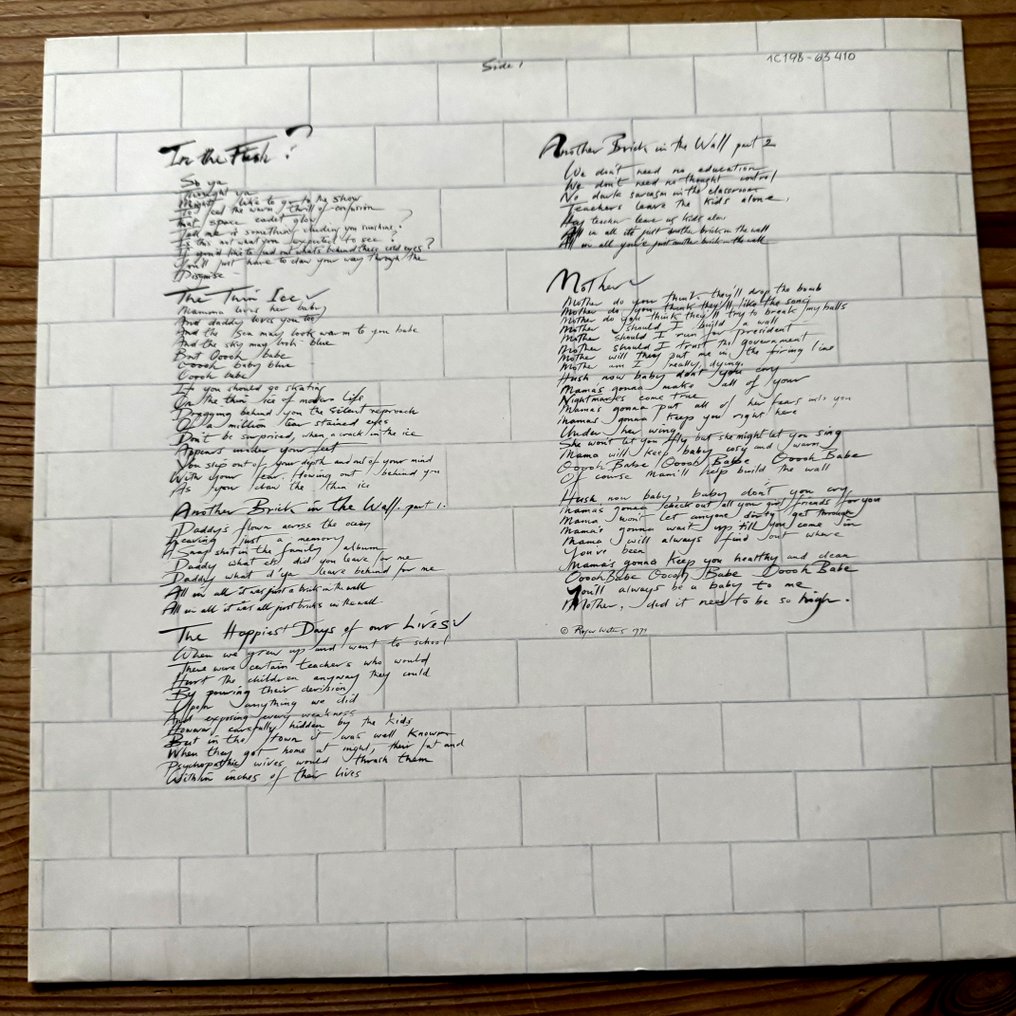 Pink Floyd - The Wall [FIRST German pressing, first variant] - 2xLP Album (double album) - 1st Stereo pressing - 1979 #3.2