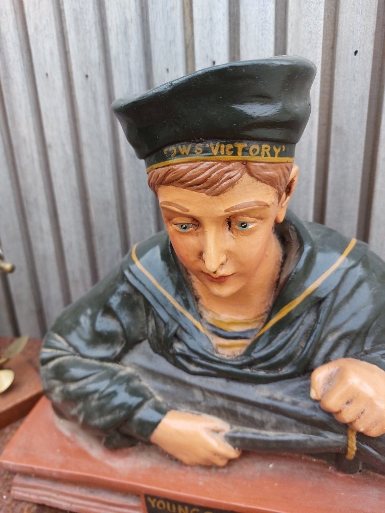 Statue, sculpture young cabin boy - 32 cm - polyresin #1.0