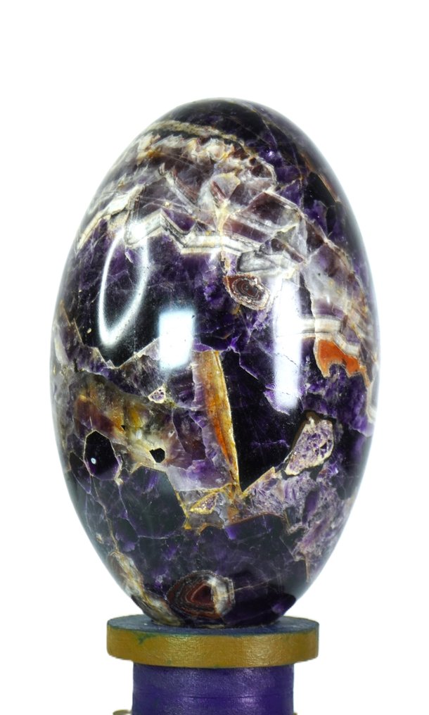 Purple - Auralite 23 Stone Natural Crystal Lingam Stone - Height: 200 mm - Width: 115 mm- 3753 g - (1) #2.1