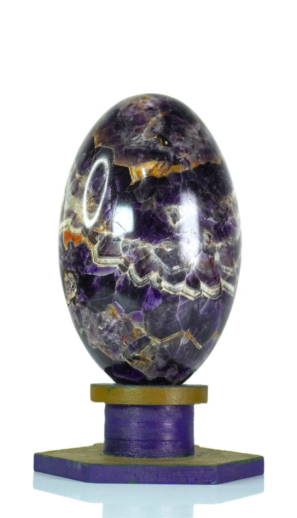 Purple - Auralite 23 Stone Natural Crystal Lingam Stone - Height: 200 mm - Width: 115 mm- 3753 g - (1) #4.3
