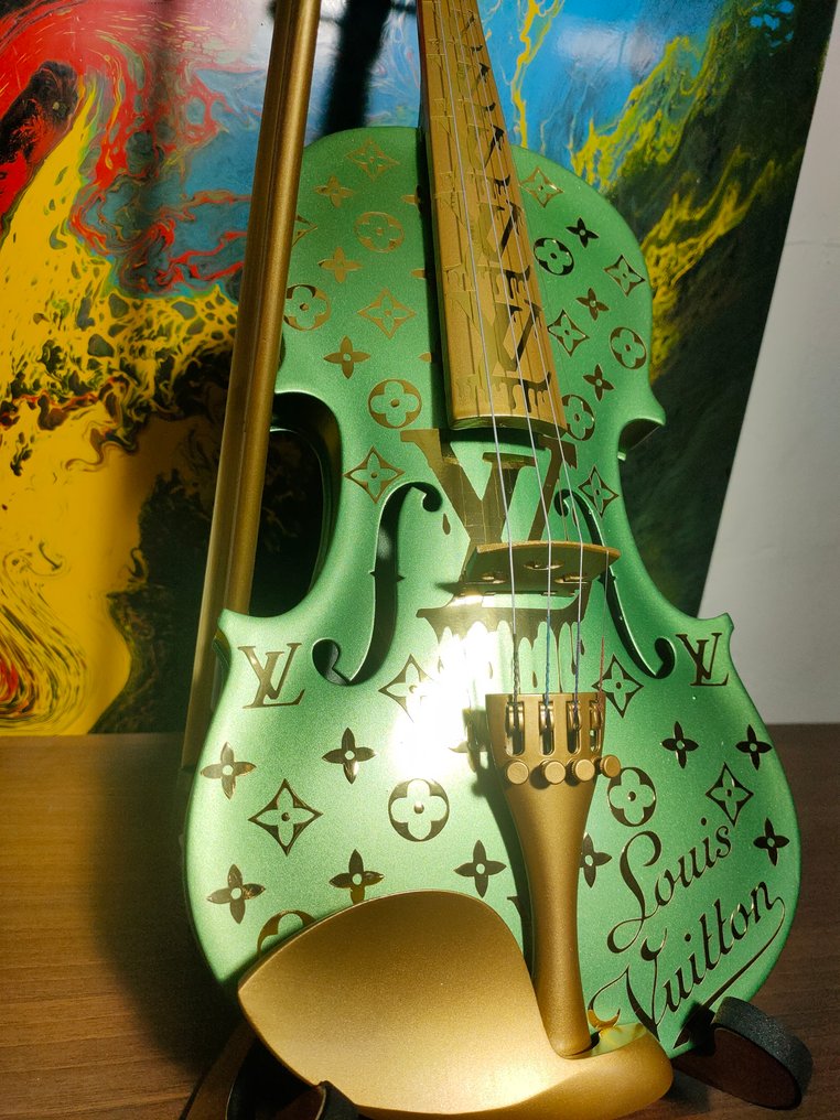 fp pop art - Louis vuitton violon vert avocat snake tailart Édition Limited 1/10(60cm) #2.1
