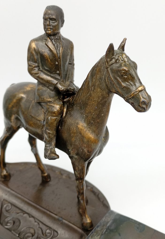 Calamaio - Mussolini a cavallo - Bronzo dorato #3.2