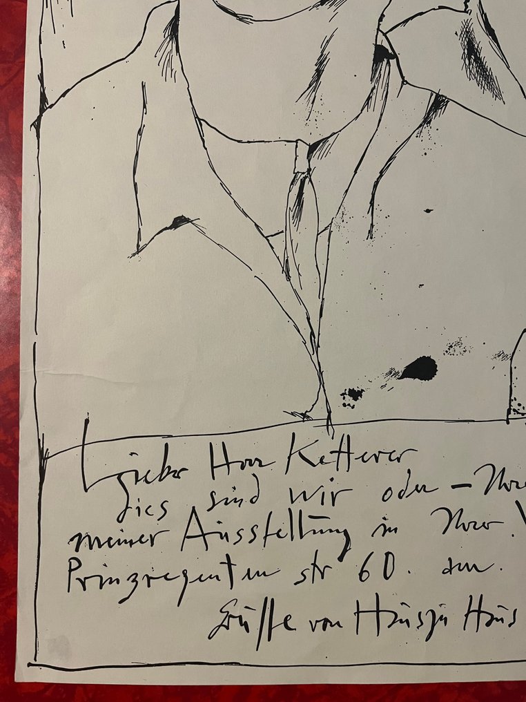 Horst Janssen (1929-1995) - Horst Janssen (1929-1995) - Villa Stuck München (Lieber Herr Ketterer...) - Anni ‘60 #4.3