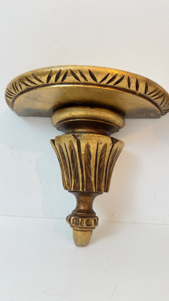 Console table (2) - Wood, Gilding - Pair of handmade consoles #1.0