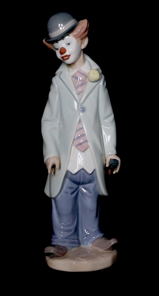 Lladró, 5472 - Francisco Català - Statue, "Clown con violino” - 22 cm - Porcelain - 1998 #1.0