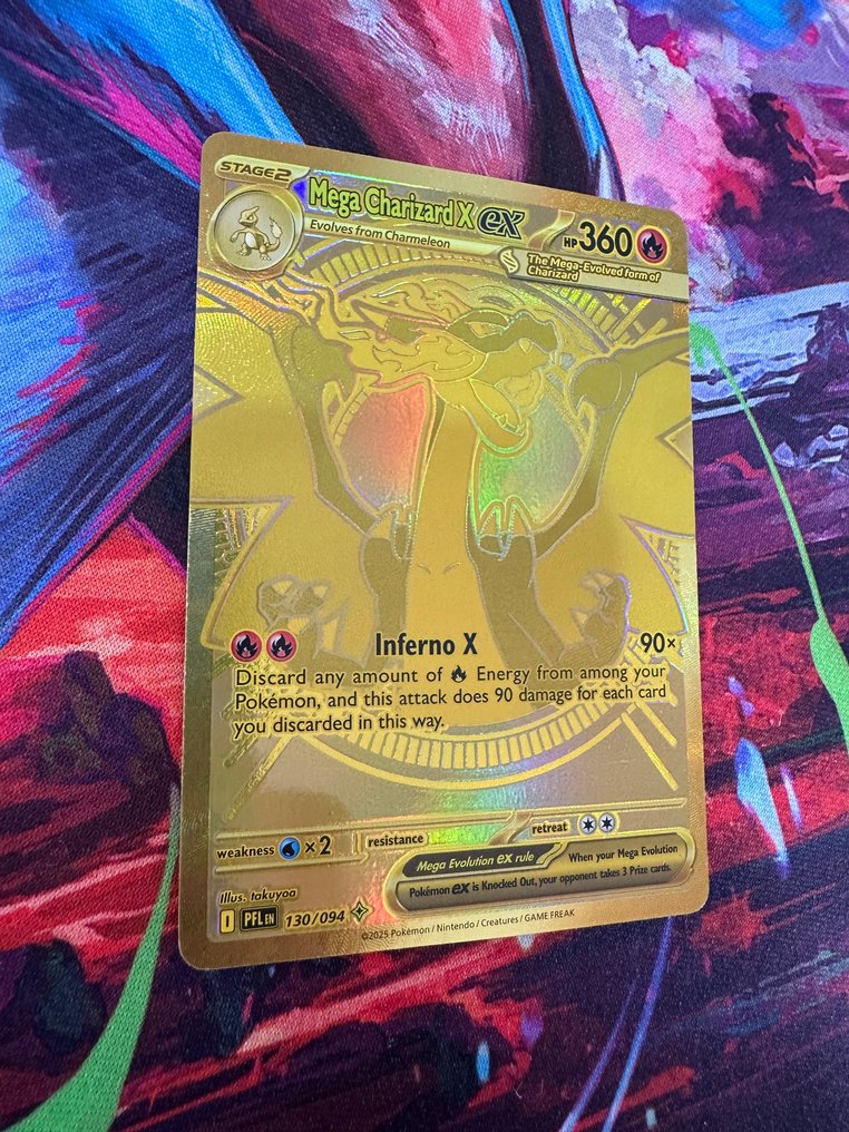 Pokémon - 1 Card - Charizard 130/094 Fuld kunst, Folie, Hemmelig sjældenhed #1.0