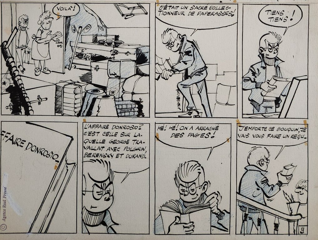 Maurice Tillieux et Jean Marie Bruyère - 1 Original page - Felix #1.0