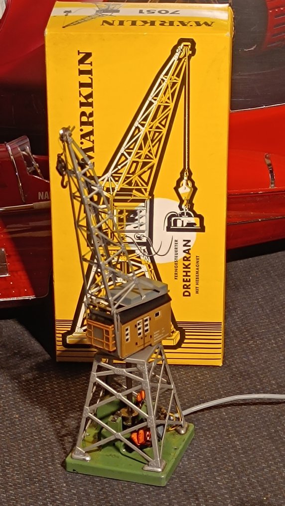 Märklin H0 - 7051 - 模型火車附件 (1) - 起重机配有控制台和磁铁 #1.0