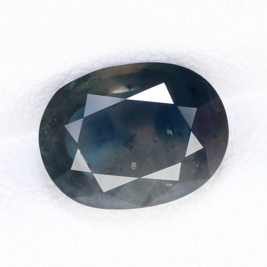 没有保留价 - 1 pcs 灰色 蓝宝石 - 4.07 ct - 国际有色宝石协会(ICA GemLab) - 无加热 - 无处理 #3.2