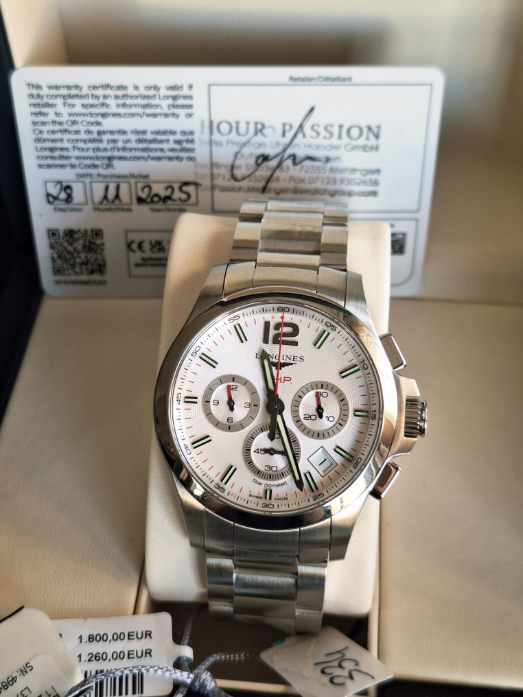 Longines - Conquest Chronograph V.H.P. L3.717.4 New 2 Years Guarantee - 49840621 - Férfi - 2020+  #1.0
