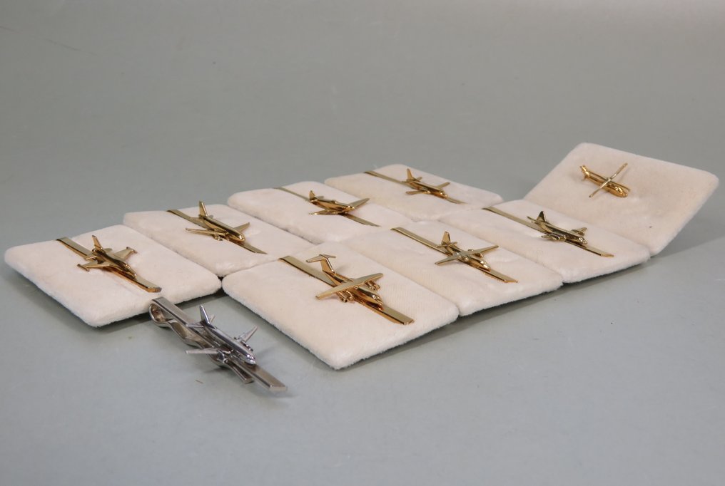 Collezione di spille aeronautiche - 1990-2000 - Argento solido e oro placcato #2.1