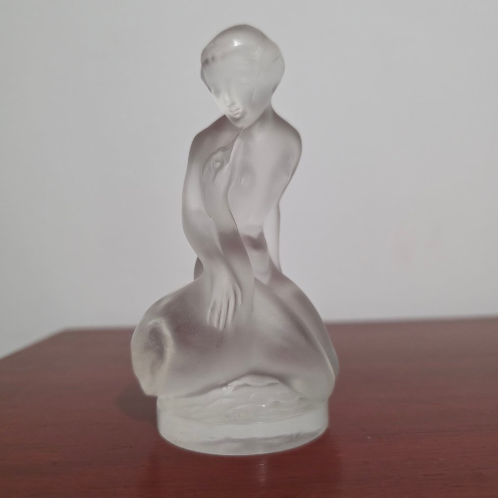 Lalique - Scultura, Leda and the swan - 11.5 cm - Cristallo #1.0