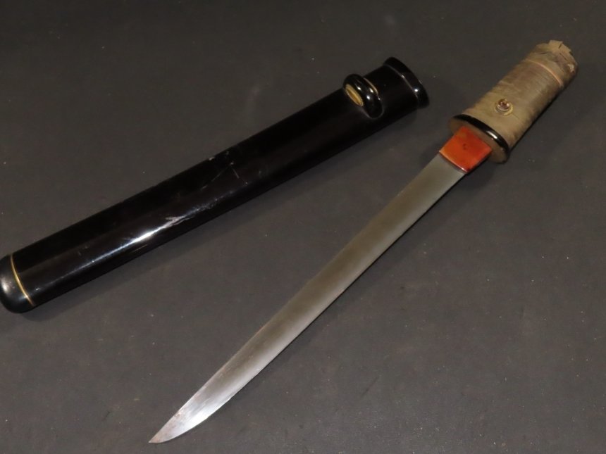 Katana - Tamahagane Steel - Tanto w/Koshirae : A6-247 - Japan - Muromachiperioden (1333-1573) #1.0