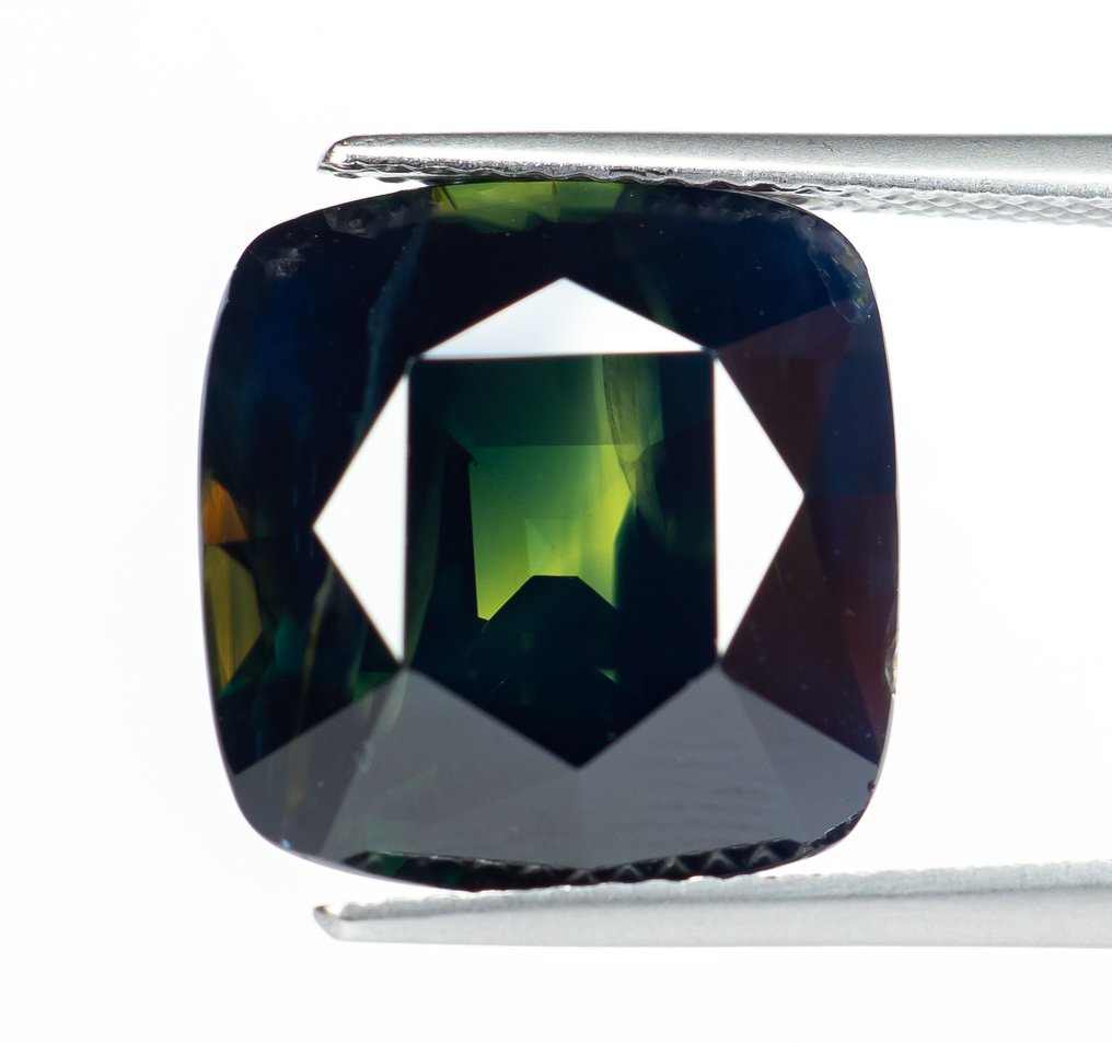 Nincs minimálár Zafír  - 15.26 ct - Amerikai Gemmológiai Intézet (GIA) - Zöldeskék #1.0