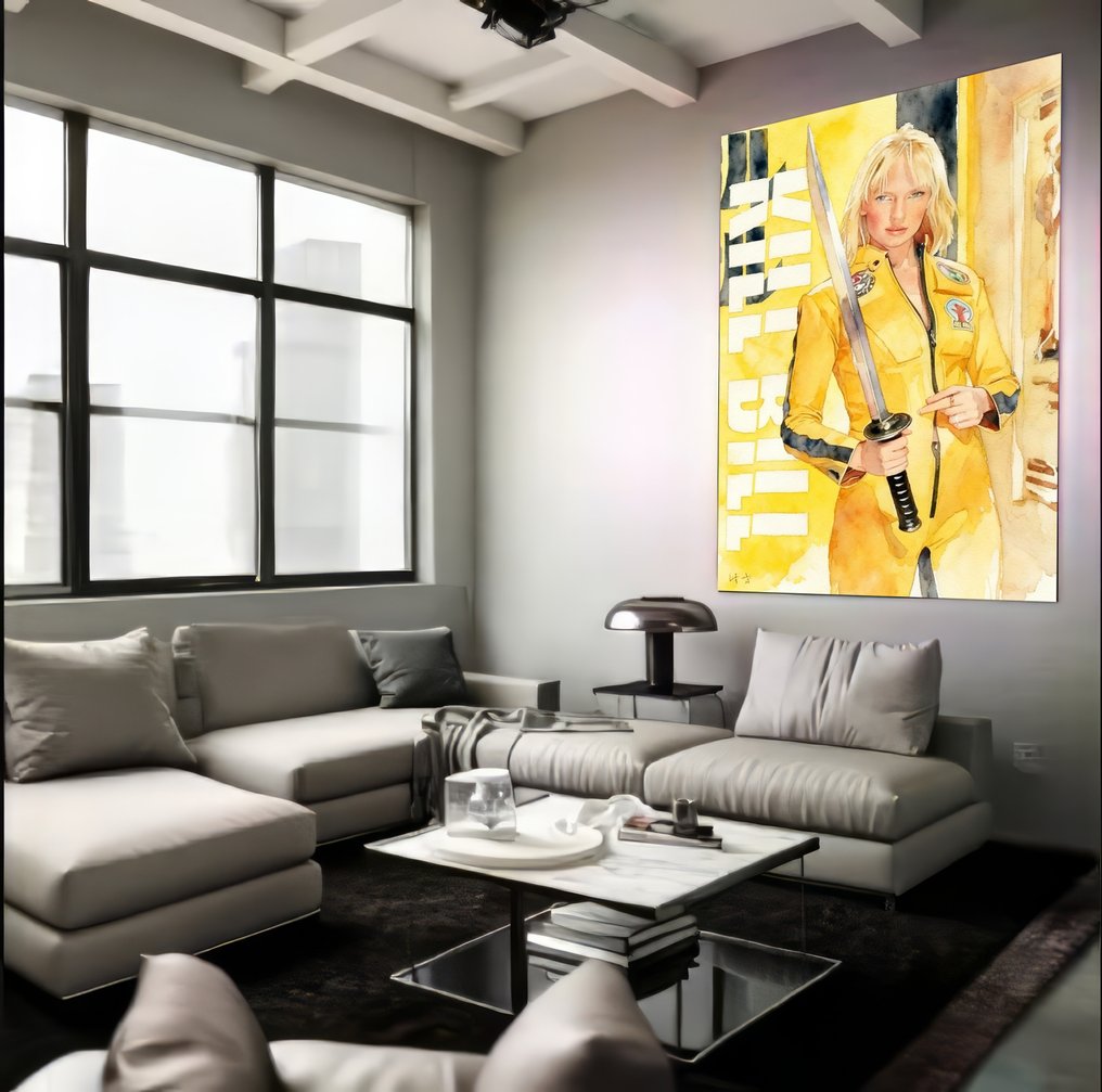 Jacob Hitt - does Kill Bill Watercolor Symbolism w/COA XXL #4.3