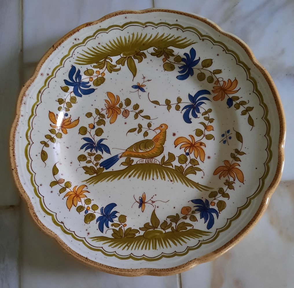 Vintage borden stijl 'Vieux Moustiers' - Table service (12) - Earthenware #2.1