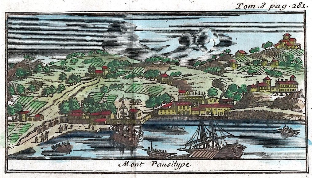 Ιταλία - Νάπολη, Posillipo; Rogissart - Mont Pausilype - 1701-1720 #1.0