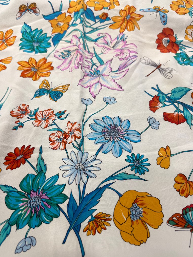 Gucci - 印图开司米围巾 #2.1