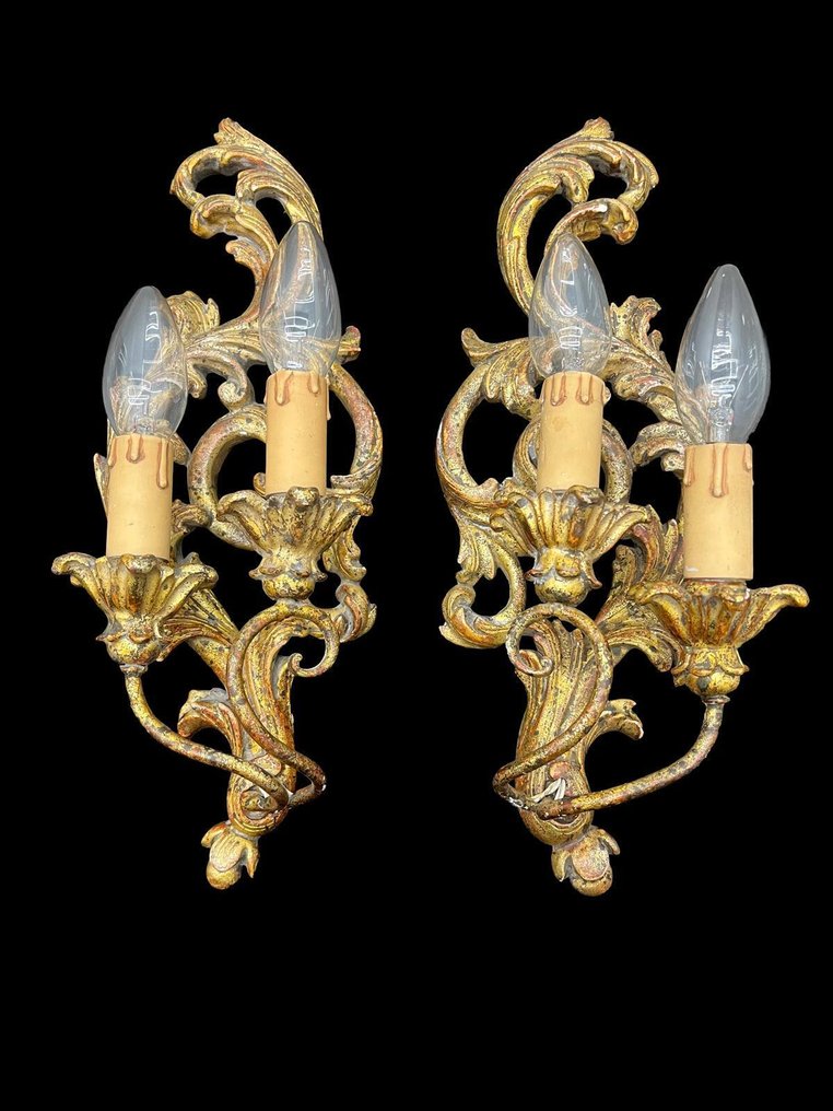 壁突式照明 (2) - 木 #1.0