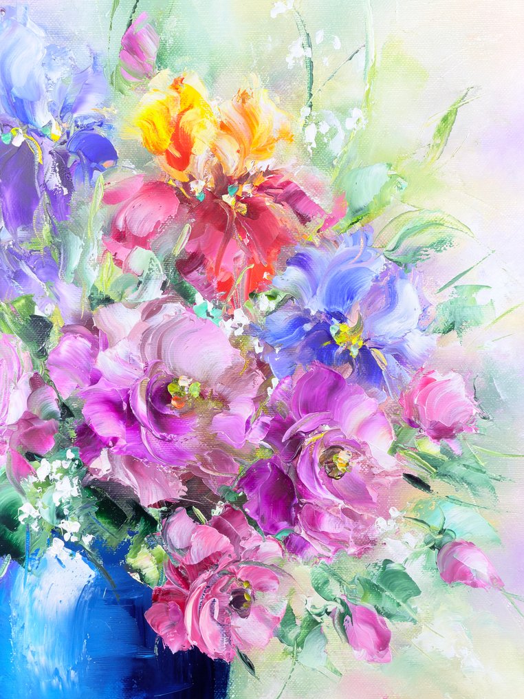 Danuta Mazurkiewicz (XX-XXI) - Flowers in a vaze     Kwiaty w wazonie #3.2