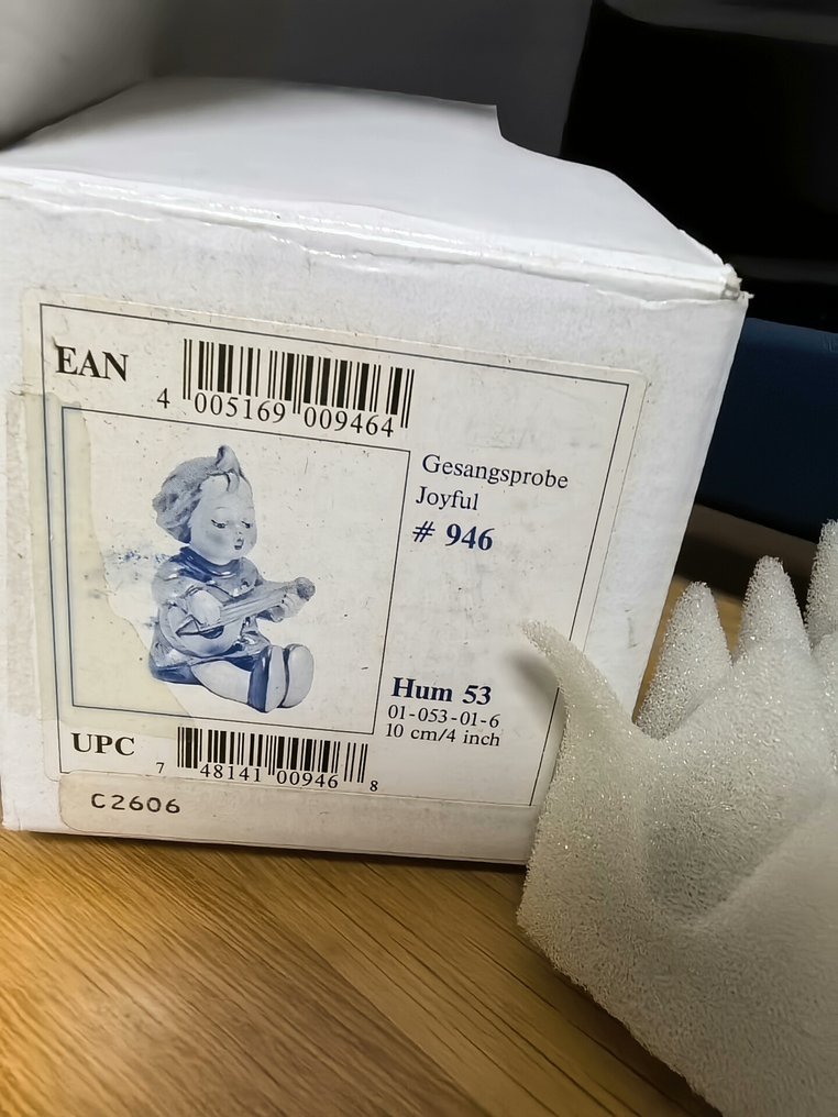 Hummel Goebel - Statue, Girl Playing Guitar Figurine - TMK7 - 8 cm - Porcelain #4.3