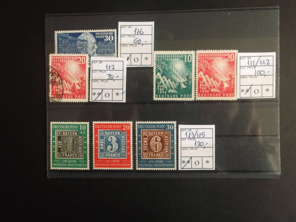 德国，联邦共和国 1949/1964 - 根据描述的更好的邮票、系列和块 #1.0