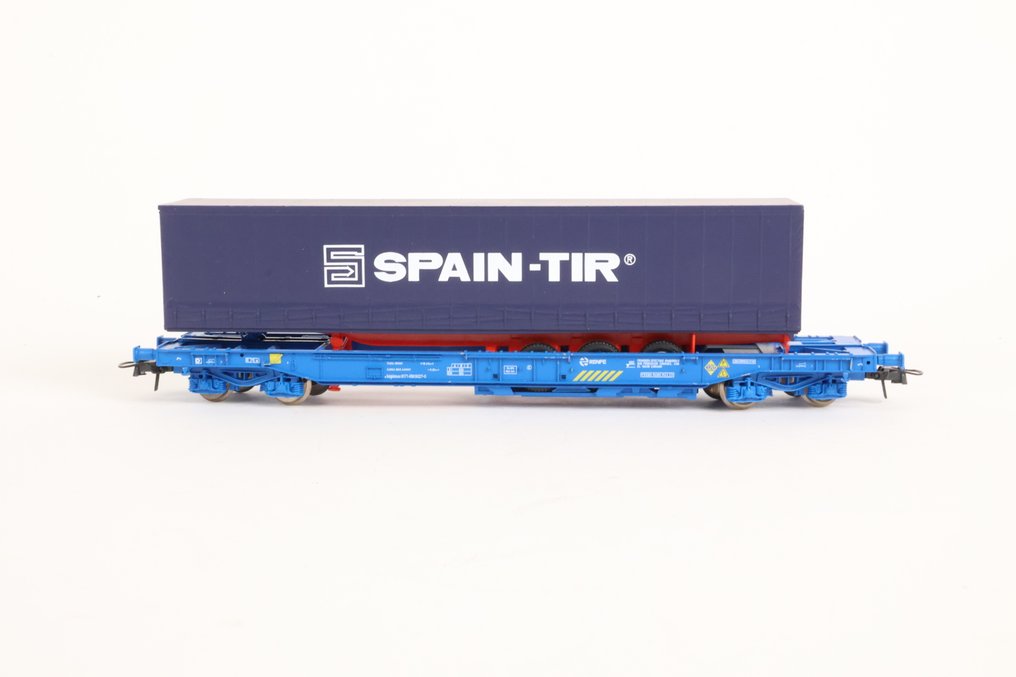 Roco H0 - 66700, 47636 - Model wagonu towarowego (2) - Hupac pojazdy z Spain-Tir i Gartner przyczepy - RENFE, ÖBB #4.3