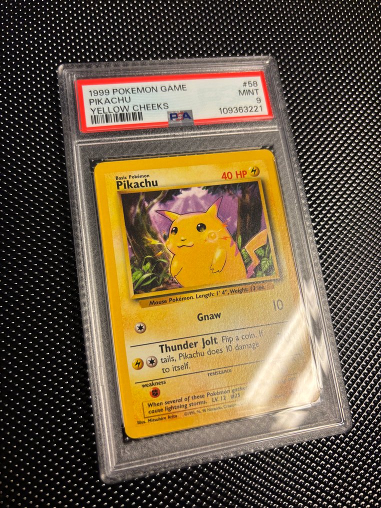 Pokémon Graded card - Pikachu 58 yellow cheeks - PSA 9 - WOTC - Base set #3.2