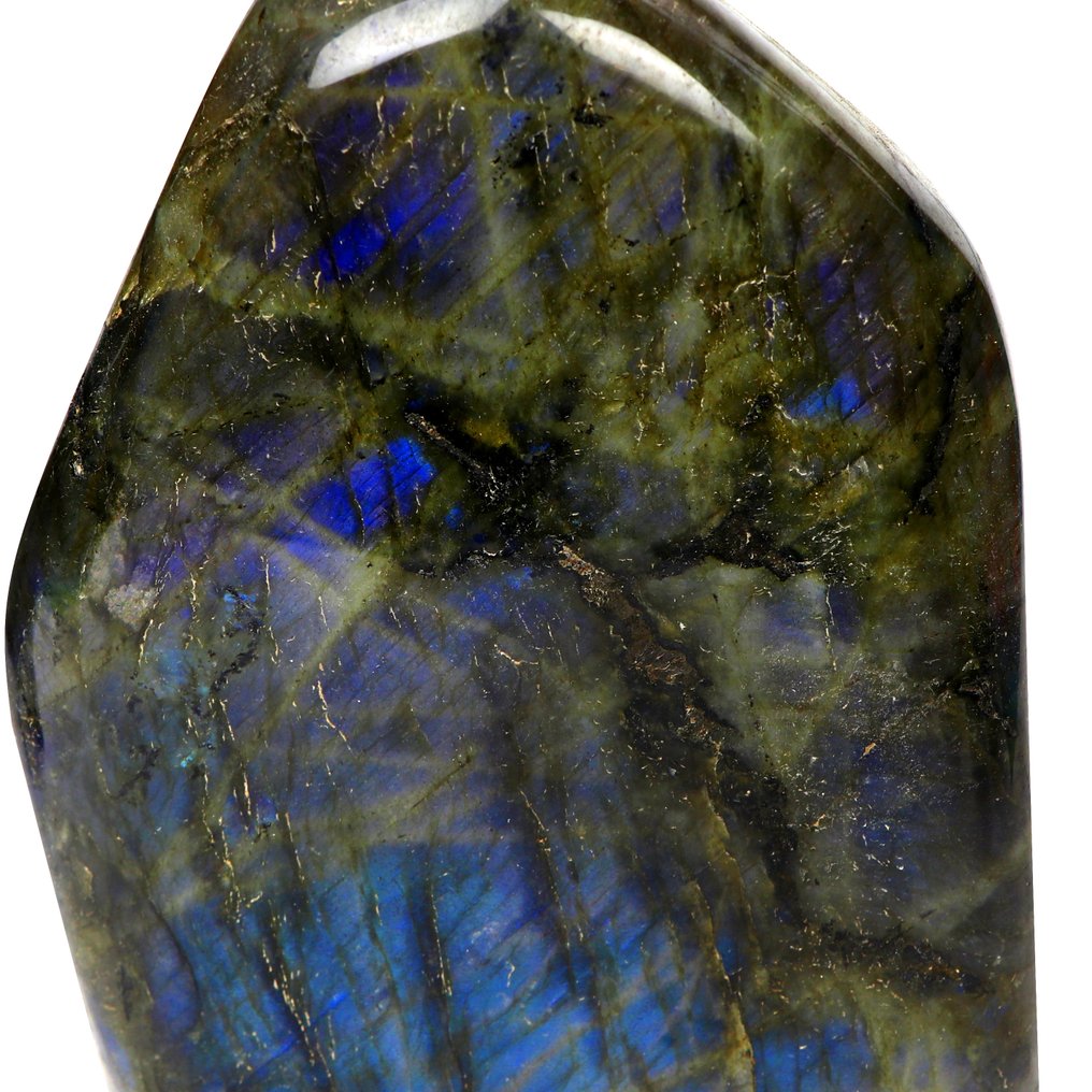 Qualité supérieure - Éclat bleu vif - Labradorite XL - 18x12x5cm Forme libre- 2.26 kg #3.2
