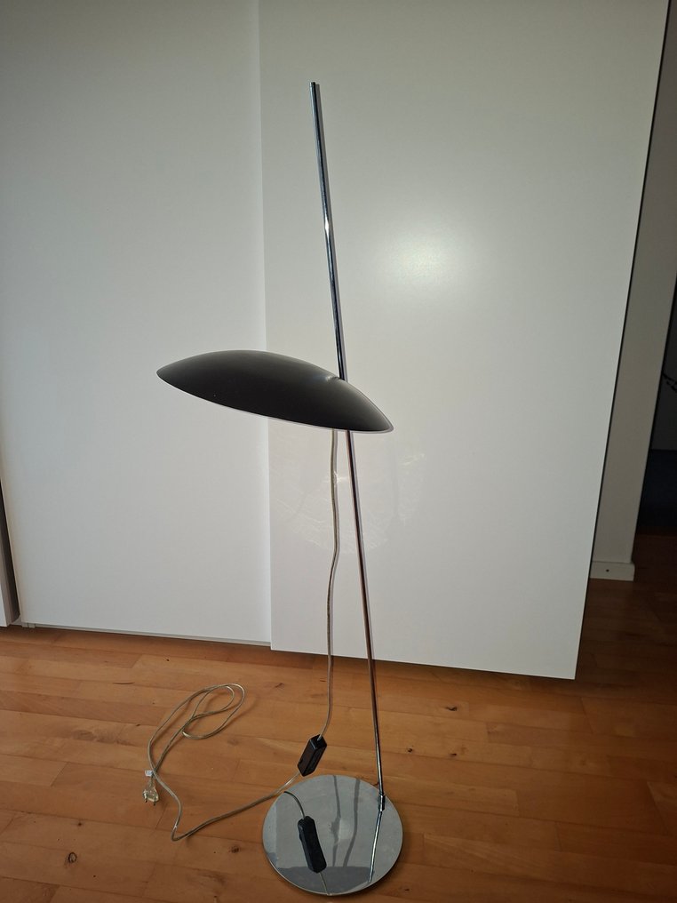 Lampadaire - Métal, Chrome #1.0