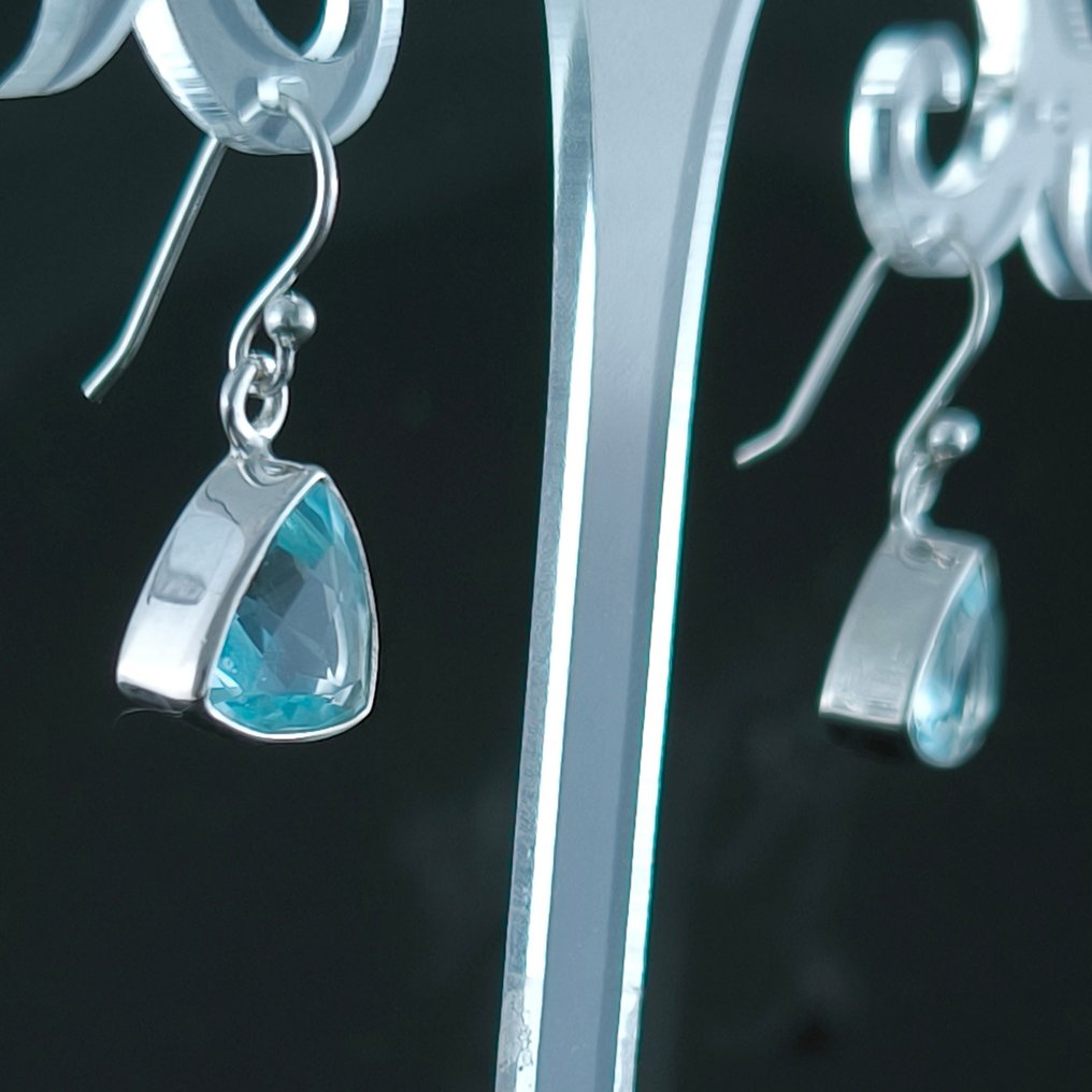 Acquamarina - Argento - Orecchini - Orecchini in argento sterling #2.1