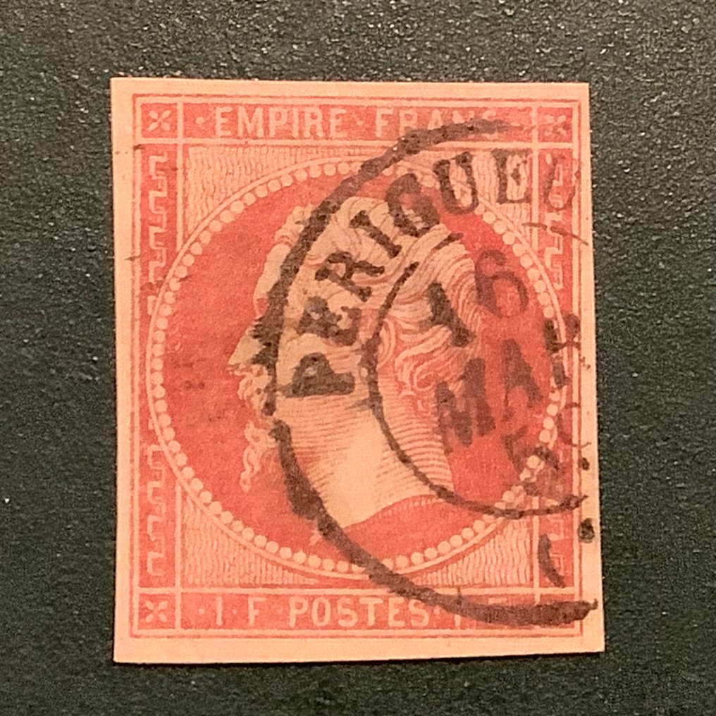 Frankrike 1853 - Fr Napoleon Empire - Speratti forfalskning - Yvert 18 #3.2