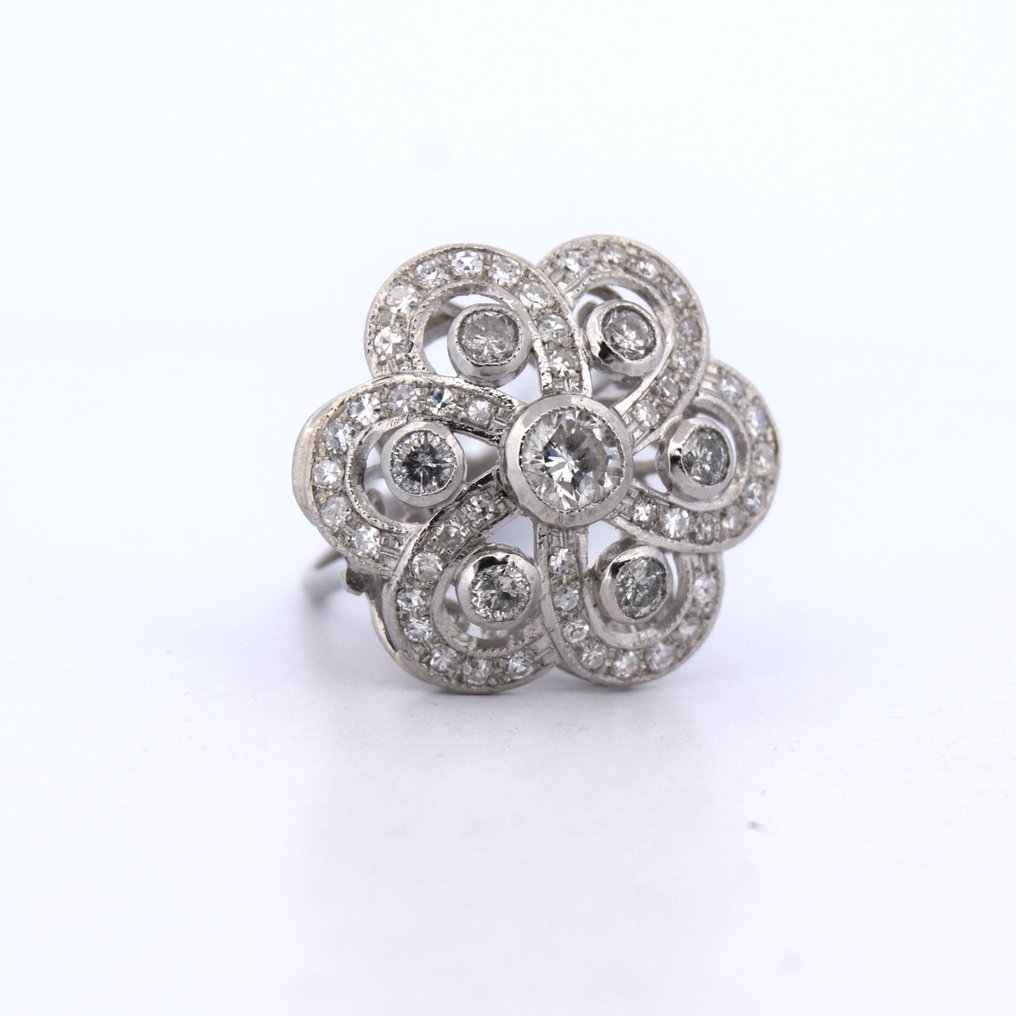 Δαχτυλίδι Πλατίνα - 2.07ct. tw. Διαμάντι (Φυσικό) - Διαμάντι #2.1