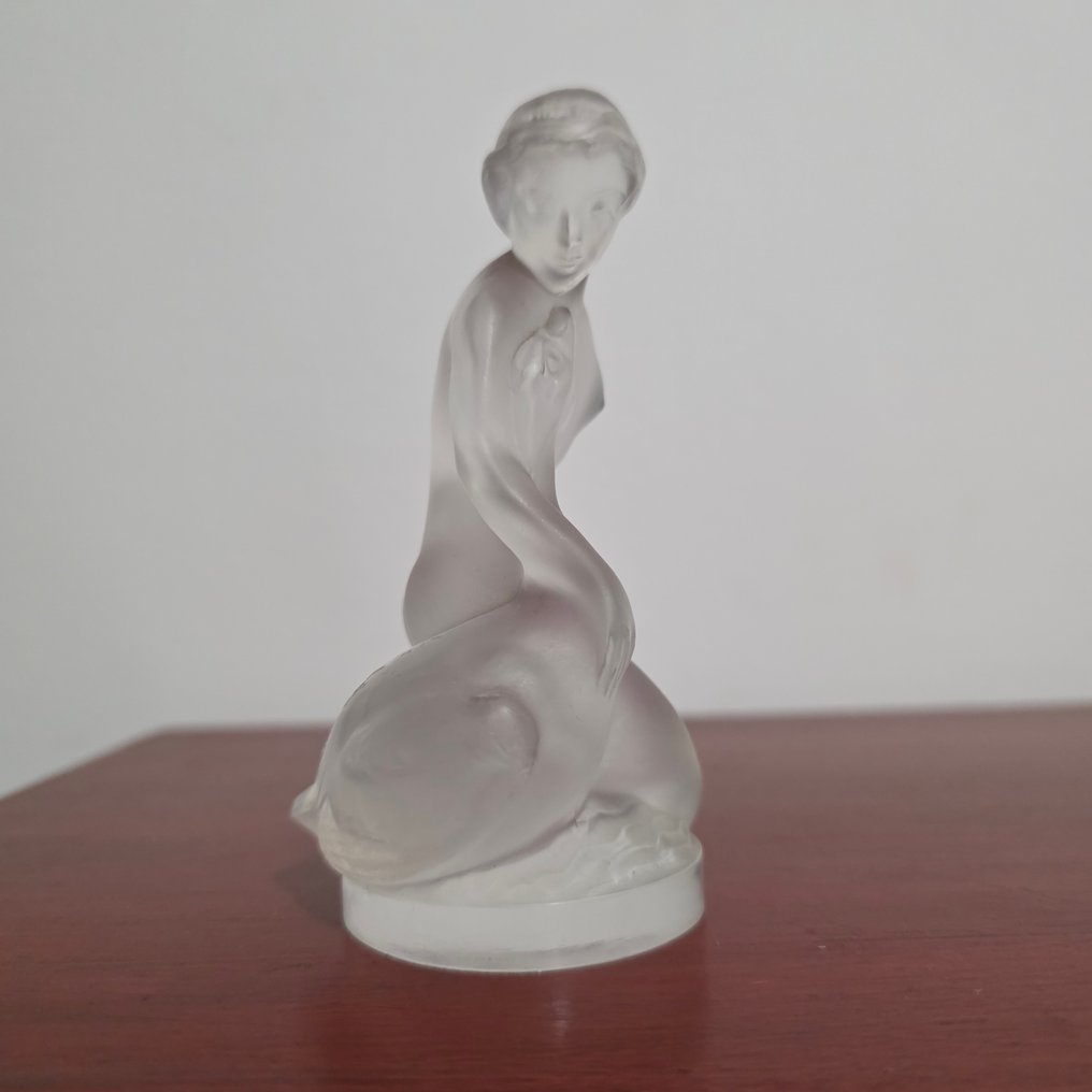 Lalique - Scultura, Leda and the swan - 11.5 cm - Cristallo #1.0