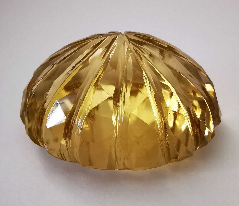 χωρίς τιμή ασφαλείας Κιτρίνης  - 84.16 ct - Antwerp Laboratory for Gemstone Testing (ALGT) - Καφετί-κίτρινο κιτρίτη #4.3