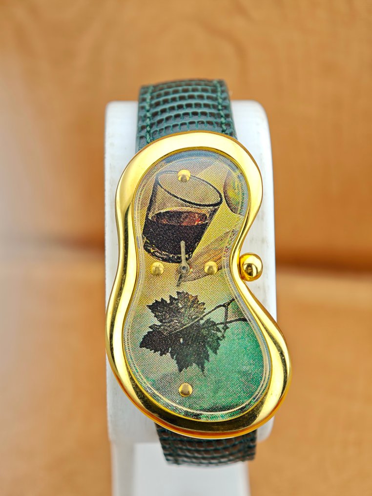 SoftWatch - Dalí “Melting Watch” Wine & Leaf Art – Ref. 92009 – Quartz – Unisex - 92009 - Unisex - 1990-1999 #2.1